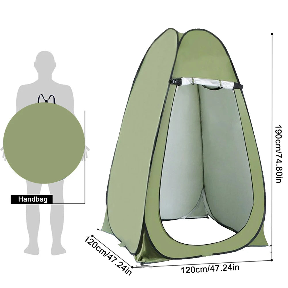 Outdoor Camping Shower Tent Portable Folding Bath Tent Mobile Toilet Fishing Photography Tent Camping Hiking Travel Bath Tents