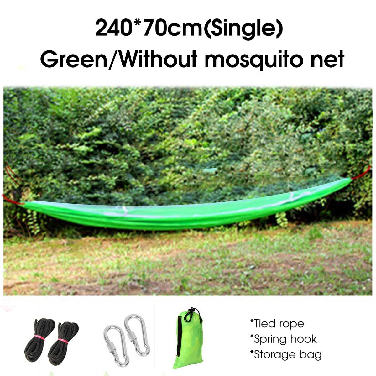1-2 Person Outdoor Camping Hammock with Mosquito Net