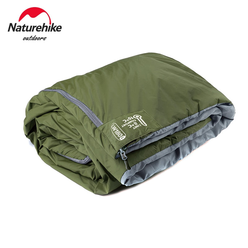 Naturehike Camping Sleeping Bag LW180 Envelope Portable Outdoor Hiking Ultralight Waterproof Backpacking Cotton Sleeping Bag - lebenoutdoors