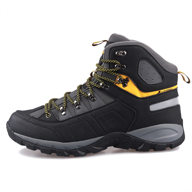 GRITION Mens Waterproof Trekking Hiking Boots Lace Up Mountain Climbing Work Shoes Non Slip Outdoor Winter Warm 2021 Size 47 New - lebenoutdoors