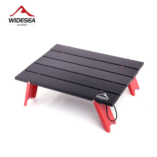 Widesea Camping Mini Portable Foldable Table for Outdoor Picnic Barbecue Tours Tableware Ultra Light Folding Computer Bed Desk - lebenoutdoors