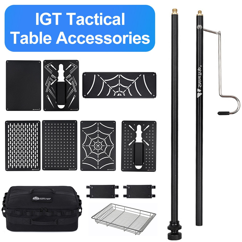 Outdoor IGT Tables Unit Accessories Camping Equipment for IGT Mobile Kitchen Stainless Steel Table Board Outdoor Camping Table