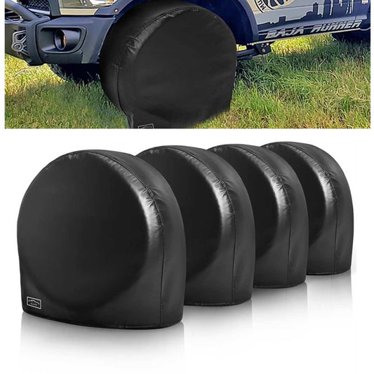 4Pcs 23-35" Wheel Tire Covers Case Car Tires Storage Bag Vehicle Wheel Protector for Jeep RV Truck Car Camper Trailer Caravans - lebenoutdoors