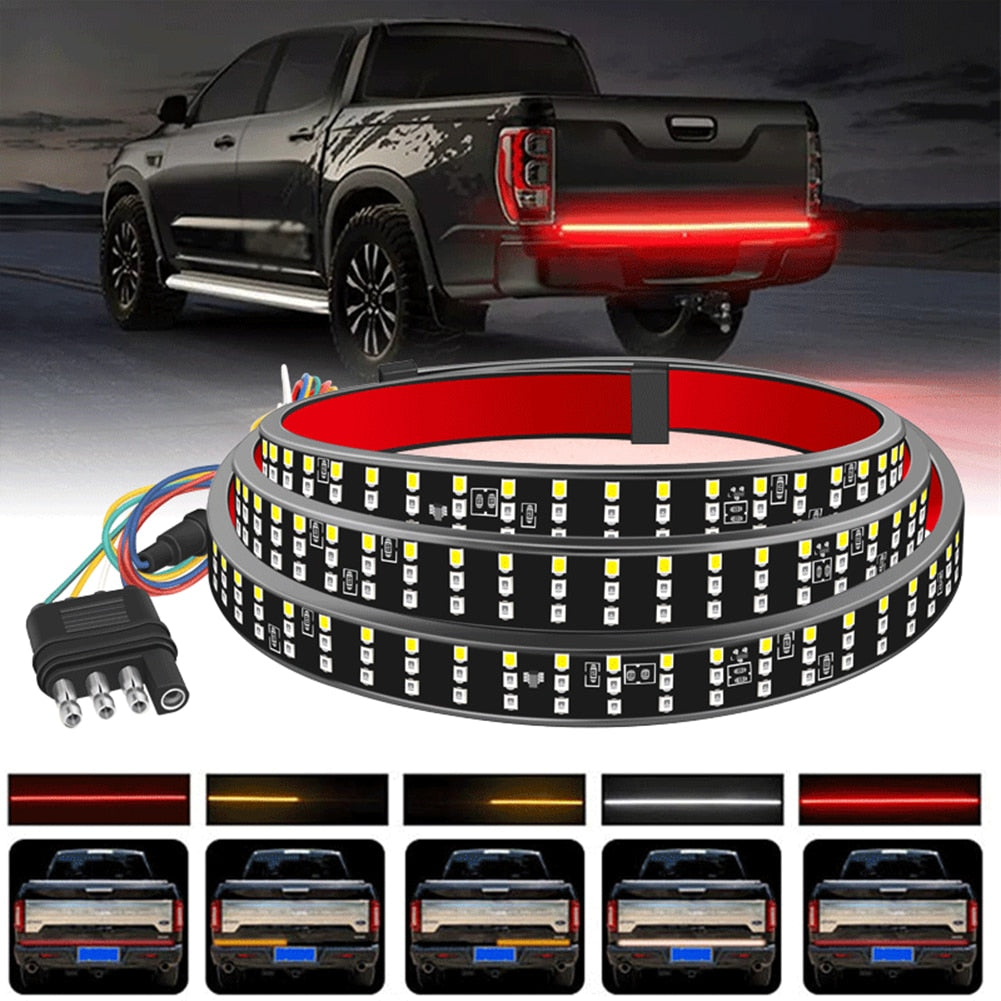 Car LED Taillight Pickup Running Turn Signal Truck Trailer Tailgate Brake Lights Bar Automotive Accessories - lebenoutdoors