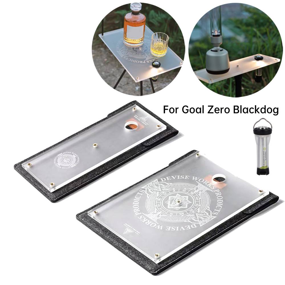 Luminous Table Board Table Plate Light Holder Acrylic for Goal Zero Blackdog Lighthouse Outdoor Camping Light Accessories - lebenoutdoors
