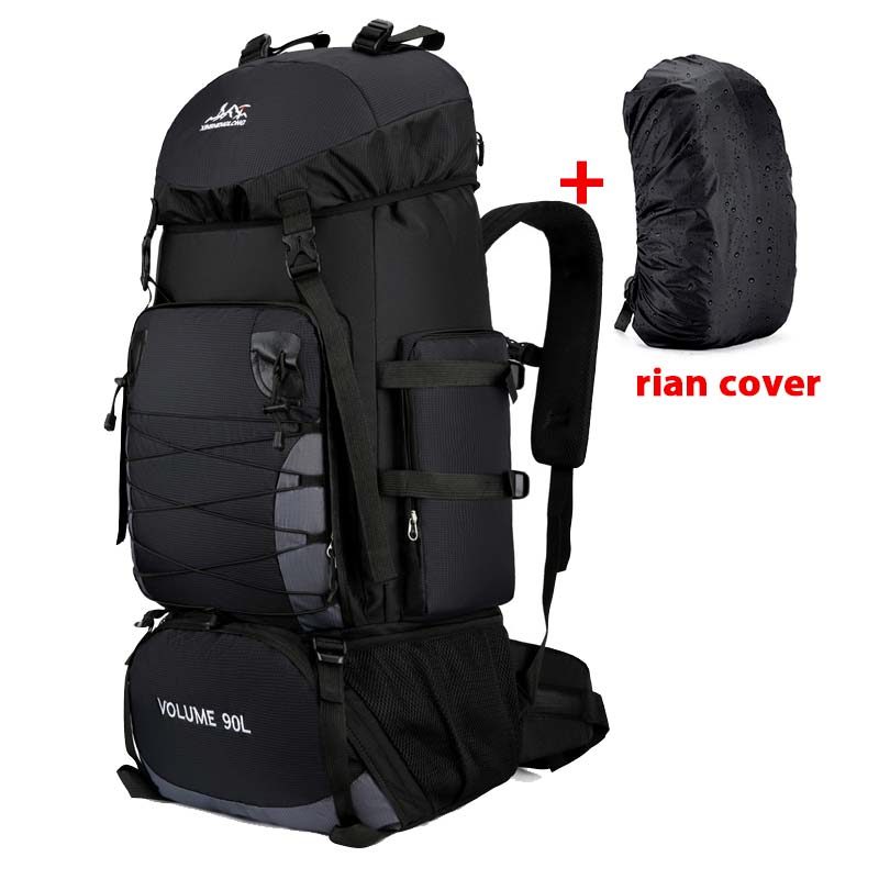 90L 80L Travel Bag Camping Backpack Hiking Army Climbing Bags Mountaineering Large Capacity Sport Bag Outdoor Military XA857WA - lebenoutdoors
