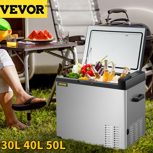 VEVOR 30L 40L 50L Mini Car Refrigerator Portable Fridge Freezer 12/24V DC 110-240 AC for Outdoors RV Boat Camping Traveling - lebenoutdoors