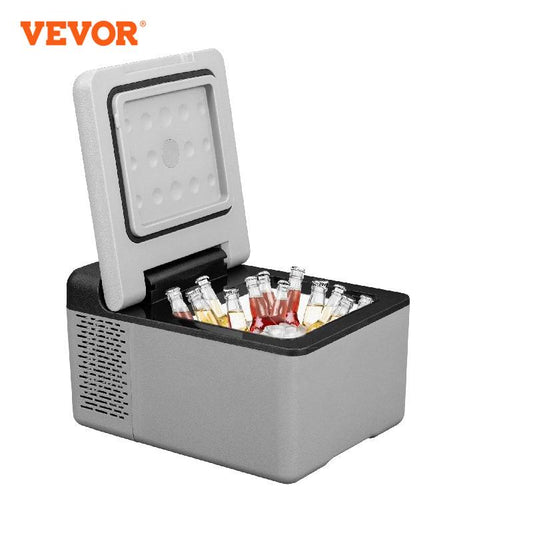 VEVOR 9L 15L Car Refrigerator Portable Compressor Fridge Freezer Cooler 12V/24V DC 110-240V AC for RV Travelling Camping Fishing - lebenoutdoors